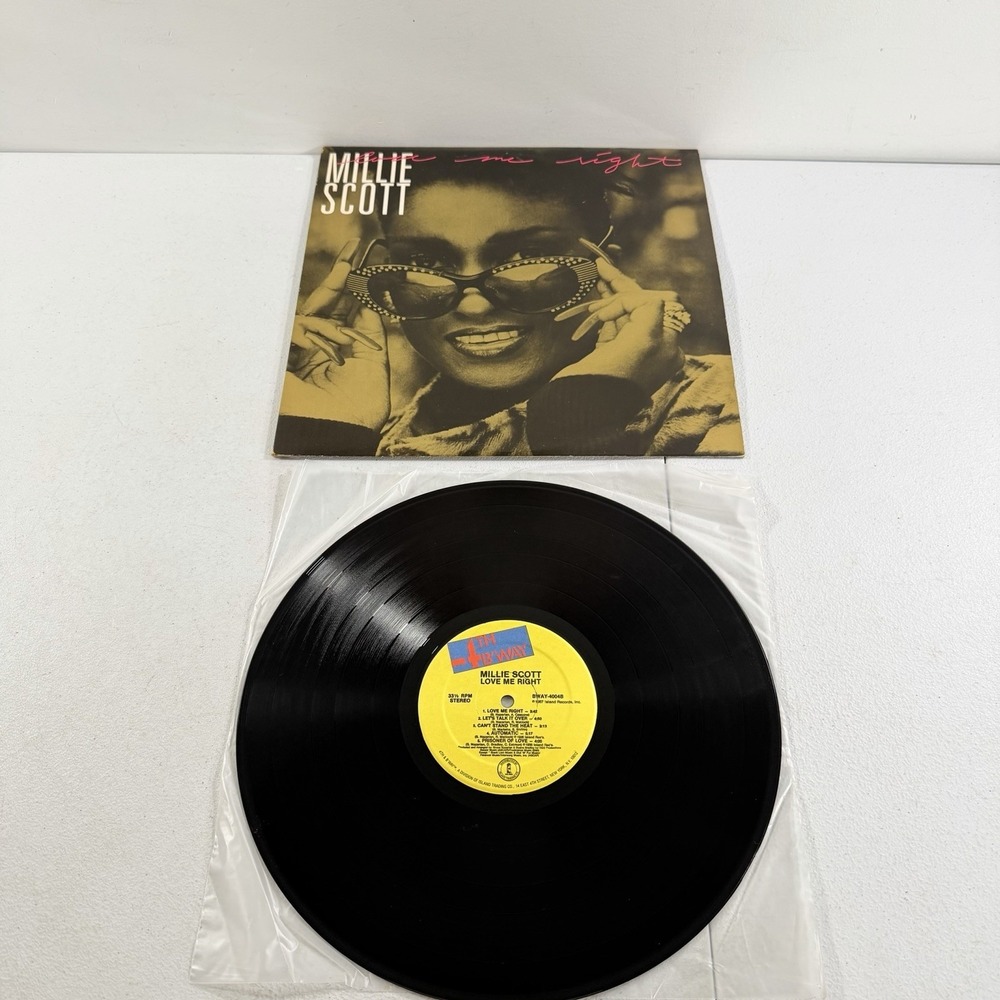 Millie Scott - Love Me Right LP Album Vinyl Island Records 1984 BWAY-4004A EX/NM